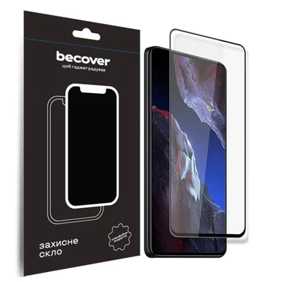 Захисне скло BeCover для Xiaomi Poco F5 Pro Black (709744)