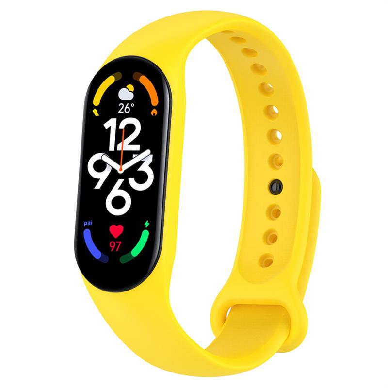 Силіконовий ремінець BeCover для Xiaomi Mi Smart Band 7 Yellow (707487)