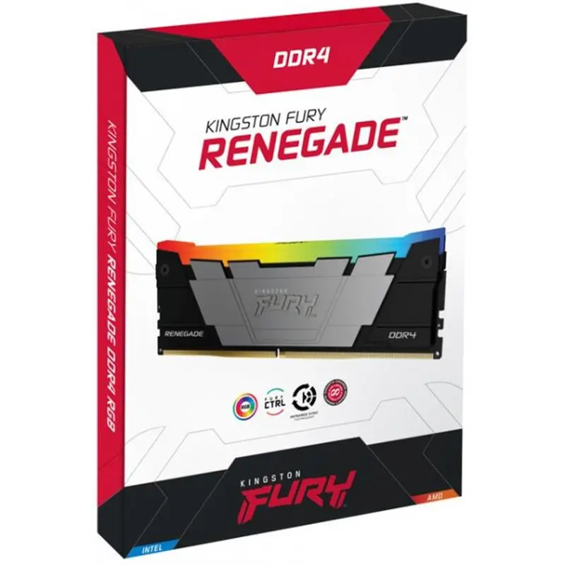 Модуль пам`яті DDR4 8GB/3600 Kingston Fury Renegade RGB (KF436C16RB2A/8) Модуль пам`яті DDR4 8GB/3600 Kingston Fury Renegade RGB (KF436C16RB2A/8)