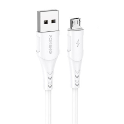 Кабель Foneng X81 USB - micro USB (M/M), 2.1 A, 1 м, White (X81-CA-MU)