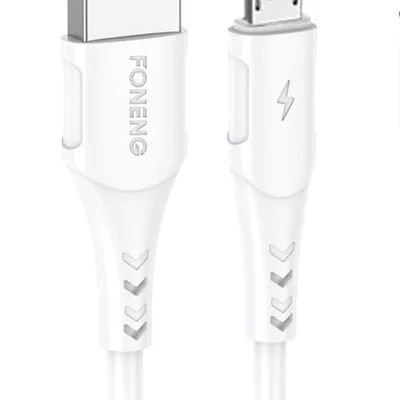 Кабель Foneng X81 USB - micro USB (M/M), 2.1 A, 1 м, White (X81-CA-MU)