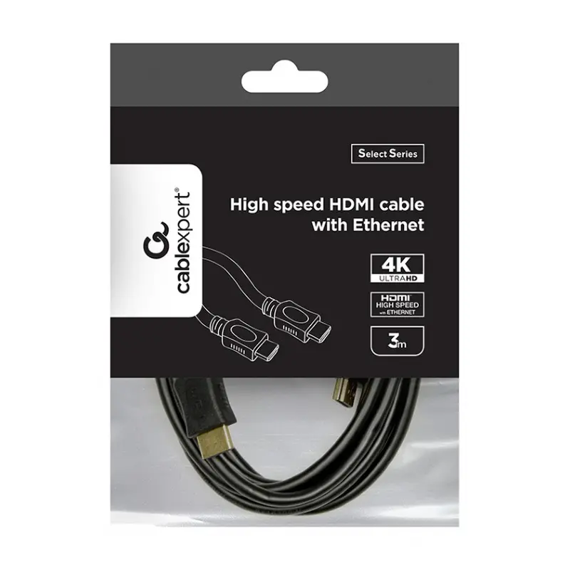 Кабель Cablexpert HDMI - HDMI V 1.4 (M/M), 4.5 м, чорний (CC-HDMI4L-15) пакет Кабель Cablexpert HDMI - HDMI V 1.4 (M/M), 4.5 м, чорний (CC-HDMI4L-15) пакет