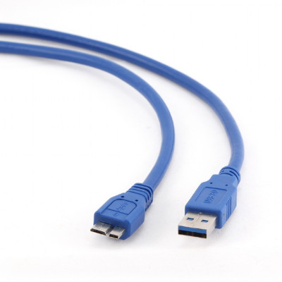 Кабель Gembird USB - micro USB Type-B V 3.0 (M/M), 5pin, 0.5 м, синій (CCP-mUSB3-AMBM-0.5M)