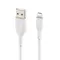 Кабель Belkin PVC USB - Lightning (M/M), 0.15 м, White (CAA001BT0MWH) Кабель Belkin PVC USB - Lightning (M/M), 0.15 м, White (CAA001BT0MWH)
