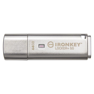 Флеш-накопичувач USB3.2 64GB Kingston IronKey Locker+ 50 (IKLP50/64GB)