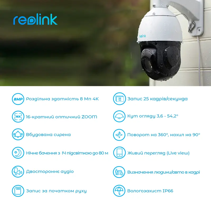 IP камера Reolink RLC-823A 16X IP камера Reolink RLC-823A 16X