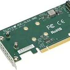 Контролер RAID SSD Supermicro NVME AOC CARD AOC-SLG3-2M2-O