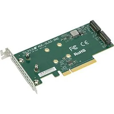 Контролер RAID SSD Supermicro NVME AOC CARD AOC-SLG3-2M2-O