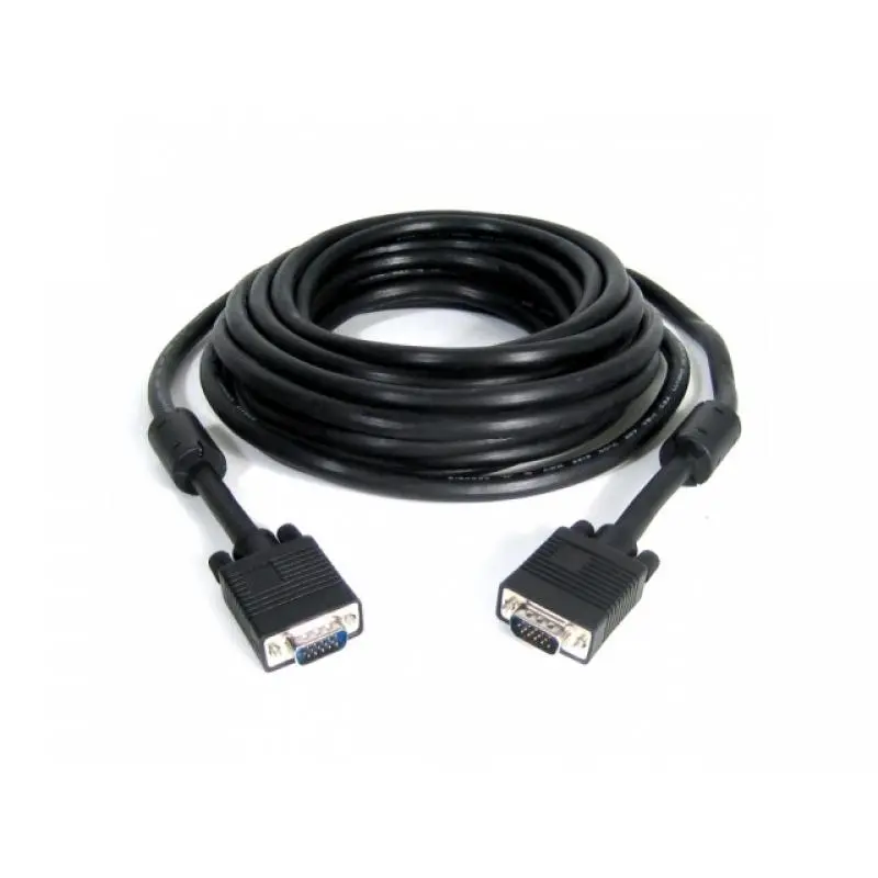 Кабель Cablexpert VGA - VGA (M/M), HD15, з 2-ма фер. кільцями, чорний, 20 м (CC-PPVGA-20M-B) пакет Кабель Cablexpert VGA - VGA (M/M), HD15, з 2-ма фер. кільцями, чорний, 20 м (CC-PPVGA-20M-B) пакет