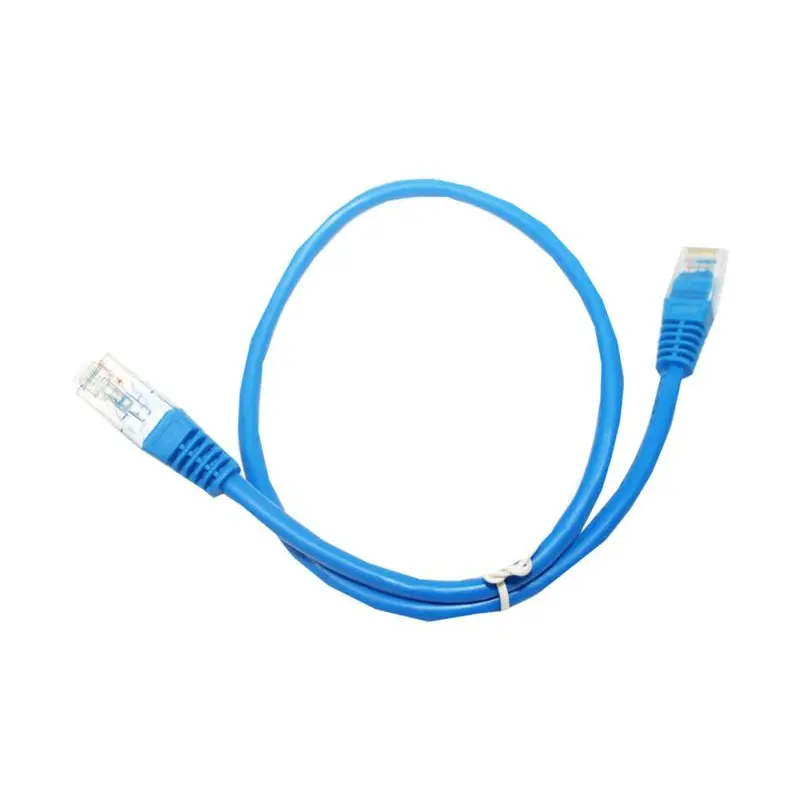 Патч-корд литий, UTP, RJ45, Cat.5e, 0,5m, синій