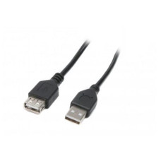 Кабель Maxxter USB - USB V 2.0 (M/F), 1.8 м, чорний (U-AMAF-6)