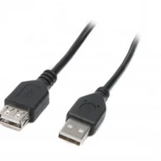 Кабель Maxxter USB - USB V 2.0 (M/F), 1.8 м, чорний (U-AMAF-6)