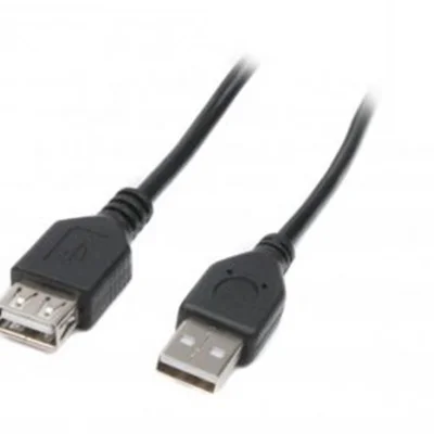 Кабель Maxxter USB - USB V 2.0 (M/F), 1.8 м, чорний (U-AMAF-6)