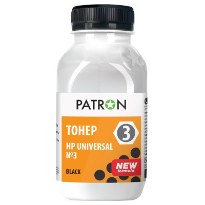 Тонер Patron (PN-HU3-100) HP Universal №3 Black, 100 г