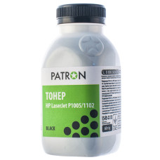 Тонер Patron (PN-HLJP1102-060) HP LJ P1005/P1102/LBP3010/LBP6000/CB435A/CE285A/712/725 Black, 60 г