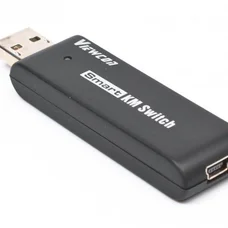 Адаптер-перемикач Viewcon VE679 Smart KM Switch, USB - mini USB (M/F), Black, 1.5 м