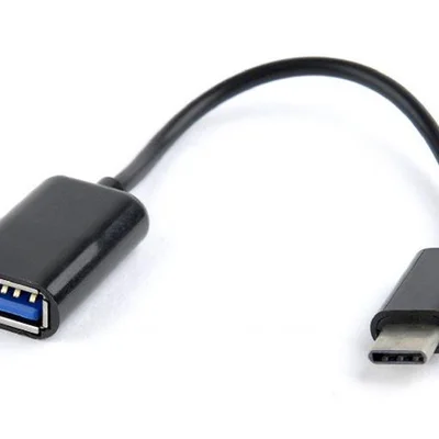 Кабель Cablexpert USB - USB Type-C V 2.0 (F/M), 0.2 м, чорний (AB-OTG-CMAF2-01)