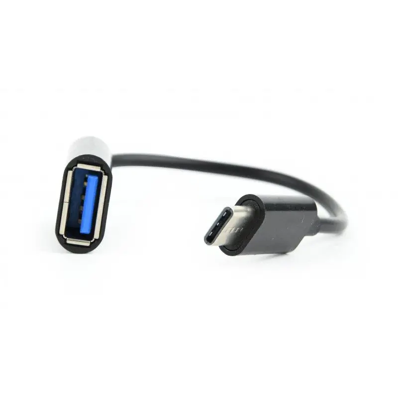 Кабель Cablexpert USB - USB Type-C V 2.0 (F/M), 0.2 м, чорний (AB-OTG-CMAF2-01) Кабель Cablexpert USB - USB Type-C V 2.0 (F/M), 0.2 м, чорний (AB-OTG-CMAF2-01)
