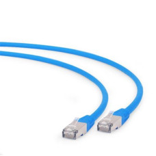 Патч-корд S/FTP Cablexpert (PP6A-LSZHCU-B-1.5M) cat.6a, литий, 50u штекер із засувкою, 1.5м, синій