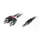 Аудіо-кабель REAL-EL Audio Pro 3.5 мм - 2xRCA (M/M), 1.8 м, чорний (EL123500042)