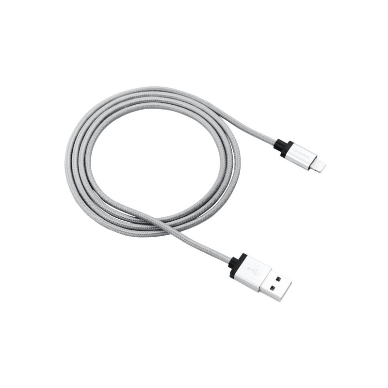 Кабель Canyon USB - Lightning 1м, Dark Grey (CNS-MFIC3DG)