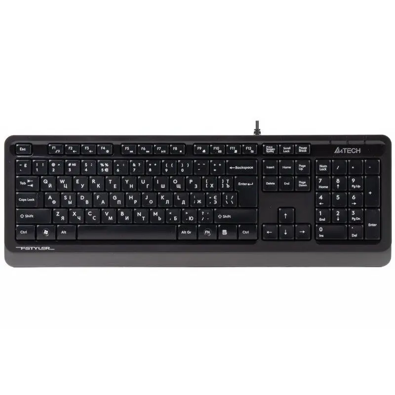 Клавіатура A4Tech FK10 Ukr Grey