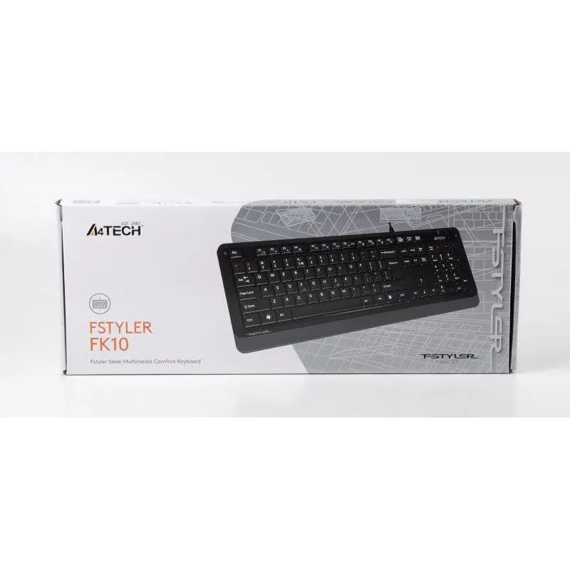 Клавіатура A4Tech FK10 Ukr Grey Клавіатура A4Tech FK10 Ukr Grey