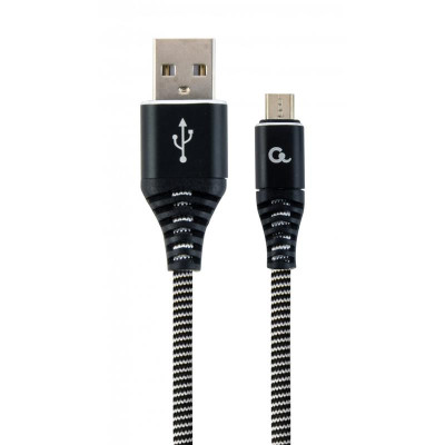 Кабель Cablexpert USB - micro USB (M/M), 2.1 А, преміум, 2 м, чорний (CC-USB2B-AMmBM-2M-BW)