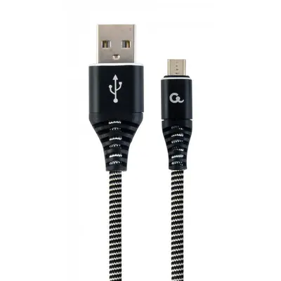 Кабель Cablexpert USB - micro USB (M/M), 2.1 А, преміум, 2 м, чорний (CC-USB2B-AMmBM-2M-BW) Кабель Cablexpert USB - micro USB (M/M), 2.1 А, преміум, 2 м, чорний (CC-USB2B-AMmBM-2M-BW)