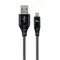 Кабель Cablexpert USB - micro USB (M/M), 2.1 А, преміум, 2 м, чорний (CC-USB2B-AMmBM-2M-BW) Кабель Cablexpert USB - micro USB (M/M), 2.1 А, преміум, 2 м, чорний (CC-USB2B-AMmBM-2M-BW)