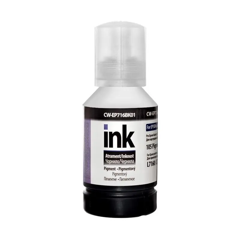Чорнило CW Epson L-7160/7180 (Black Pigment) (CW-EP716BK01) 140мл Чорнило CW Epson L-7160/7180 (Black Pigment) (CW-EP716BK01) 140мл