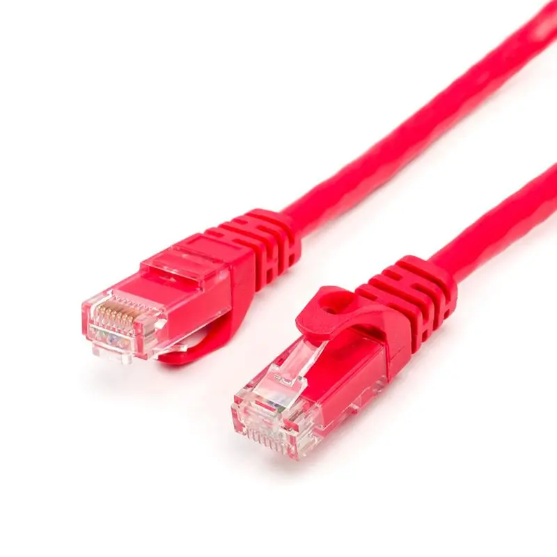 Патч-корд UTP Atcom RJ45, Cat.6, мідь, 0.5 м, червоний Патч-корд UTP Atcom RJ45, Cat.6, мідь, 0.5 м, червоний
