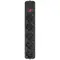 Фільтр живлення Maxxter 5 розеток 3м (SPM5-G-10B) чорний