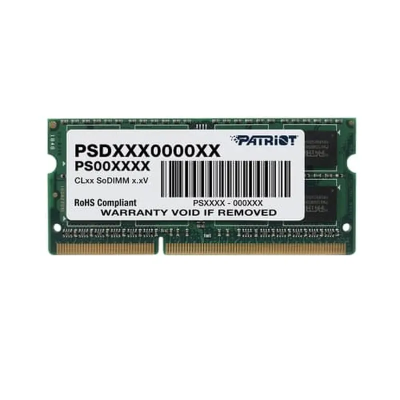 Модуль пам`яті SO-DIMM 4GB/1600 DDR3 1.35В Patriot Signature Line (PSD34G1600L2S) Модуль пам`яті SO-DIMM 4GB/1600 DDR3 1.35В Patriot Signature Line (PSD34G1600L2S)