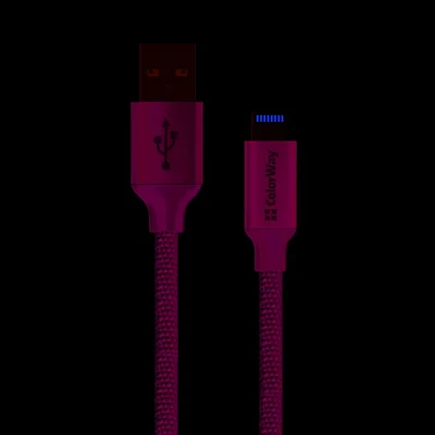 Кабель ColorWay USB - Lightning (M/M), 1 м, Mint (CW-CBUL004-MT)