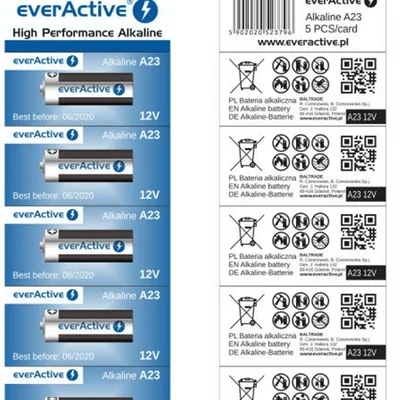 Батарейка everActive A23 (23A5BL) BL 5шт