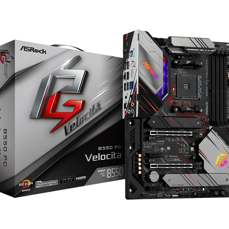 Материнська плата ASRock B550 PG Velocita Socket AM4