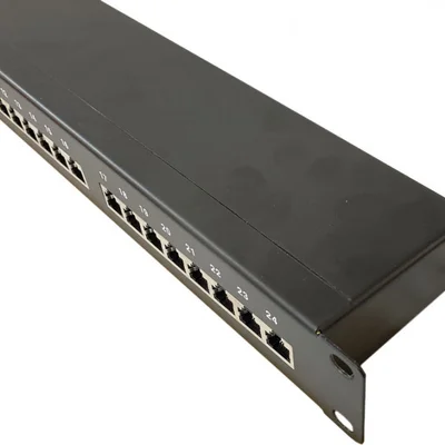 Патч-панель Atcom FP5224 19" 24хRJ-45 FTP 1U cat.5е, в зборі