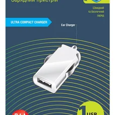 Автомобільний зарядний пристрій Global MSH-SC-031 (1USBx2.1A) White (1283126445774)