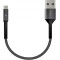 Кабель Intaleo CB0 USB - micro USB (M/M), 0.2 м, Black/Grey (1283126495632)