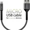 Кабель Intaleo CB0 USB - micro USB (M/M), 0.2 м, Black/Grey (1283126495632)