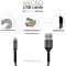 Кабель Intaleo CB0 USB - micro USB (M/M), 0.2 м, Black/Grey (1283126495632)