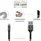 Кабель Intaleo CB0 USB - micro USB (M/M), 0.2 м, Black/Grey (1283126495632)