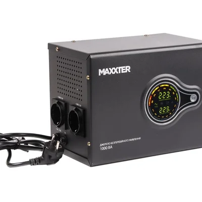 Джерело безребійного живлення Maxxter MX-HI-PSW1000-01 1000VA