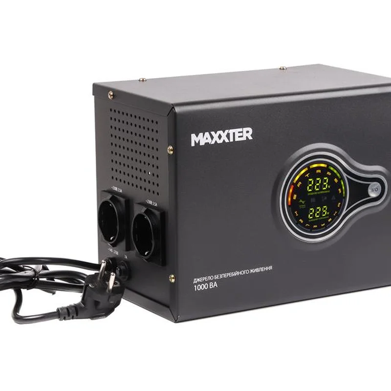 Джерело безребійного живлення Maxxter MX-HI-PSW1000-01 1000VA