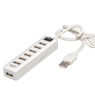 Концентратор USB 2.0 Frime 7хUSB2.0 White (FH-20041)