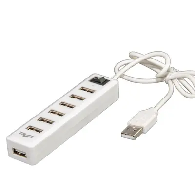 Концентратор USB 2.0 Frime 7хUSB2.0 White (FH-20041)