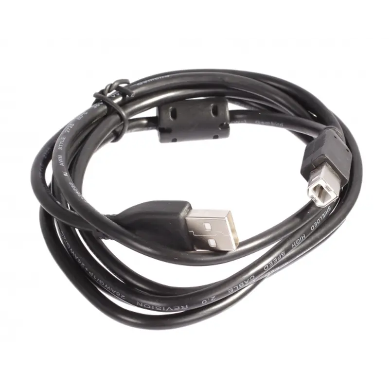 Кабель Cablexpert USB - USB Type-B V 2.0 (M/M), 1.8 м, феритовий фільтр, чорний (CCF-USB2-AMBM-6) Кабель Cablexpert USB - USB Type-B V 2.0 (M/M), 1.8 м, феритовий фільтр, чорний (CCF-USB2-AMBM-6)