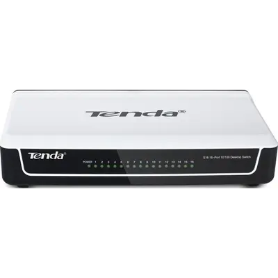 Комутатор Tenda S16 (16-port 10/100 desktop case) Комутатор Tenda S16 (16-port 10/100 desktop case)