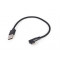 Кабель Cablexpert USB - Lightning (M/M), 0.2 м, чорний (CC-USB2-AMLML-0.2M)